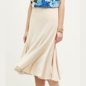 Anthropologie HD In Paris Skirt Ivory Trumpet 0P